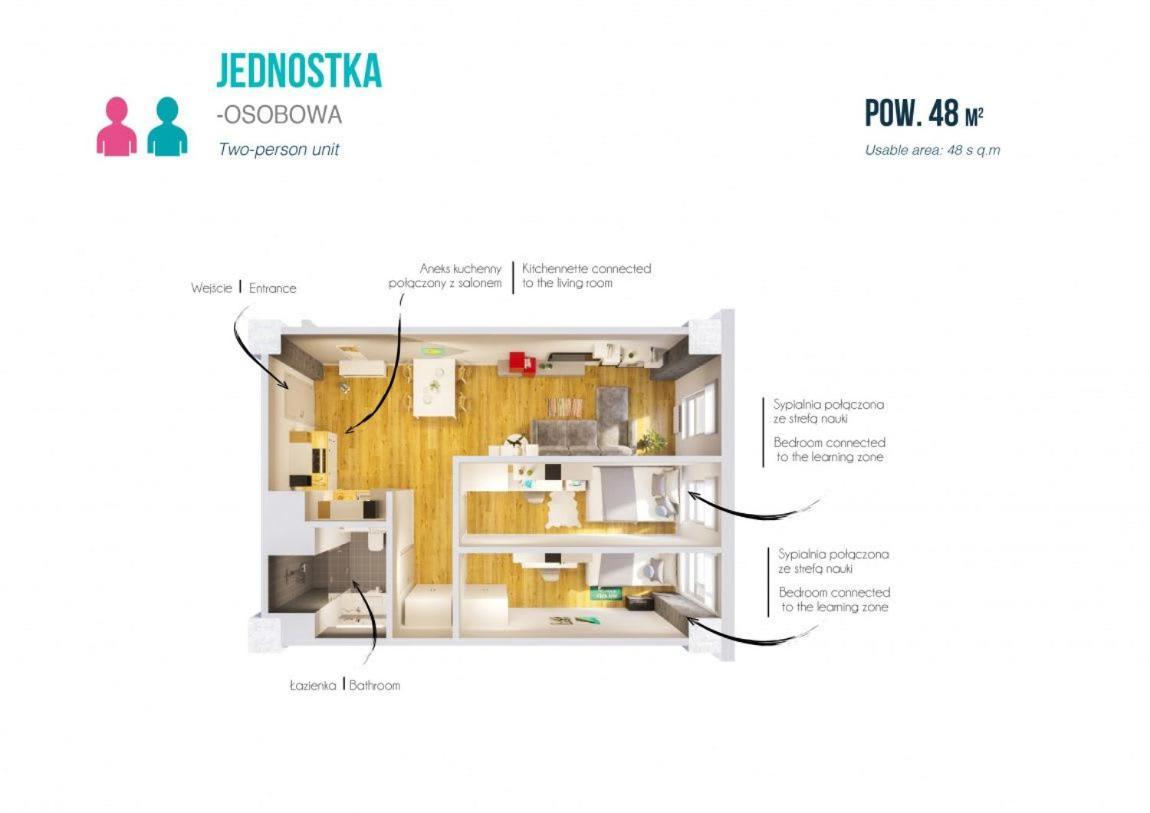 Studios And Shared Rooms At Livinnx Cracóvia Exterior foto